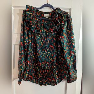 JCrew Collection mushroom print shirt